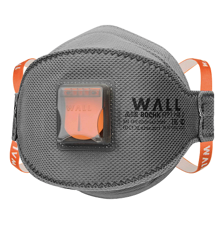 Фильтрующая полумаска трехпанельная WALL AIR 80 CHK СТАНДАРТ с клапаном FFP1