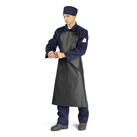 Фартук КЩС, тип Б, черный, прорезиненный