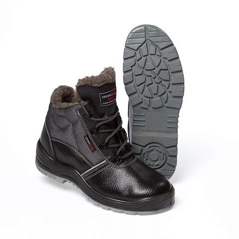 Ботинки утепленные Базис (Basis) КП Ш, ПУ/ТПУ, черный