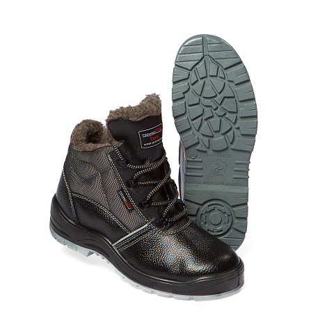 Ботинки утепленные Базис (Basis) КП КС Ш, ПУ/ТПУ, черный