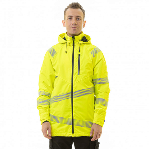 Сигнальная куртка-парка летняя BRODEKS KS223, желтый