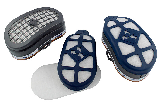 Набор предфильтров и держателей для полумасок GVS Эллипс A1P3, Эллипс P3