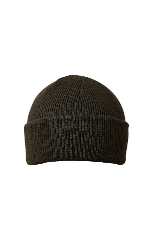 Шапка трикотажная двухслойная GU004 (30% шерсть, 70% акрил, 350г/м2, 8 кл.вязки), темно-синий