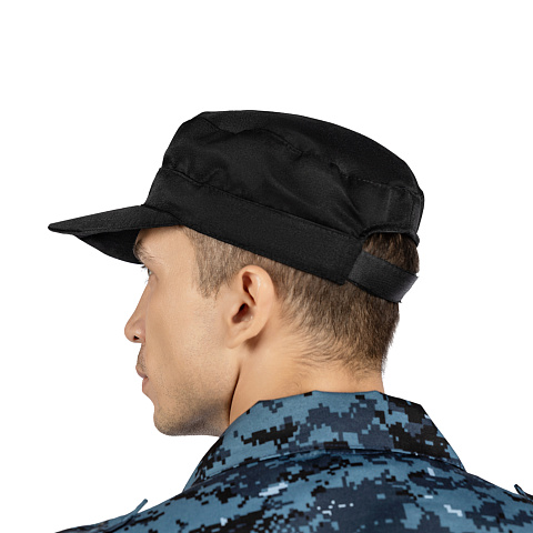 Кепка охранника, тк.смесовая, черный