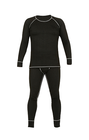 Термобелье "Арктик Комфорт"с шерстью теплосберегающее, муж., черный