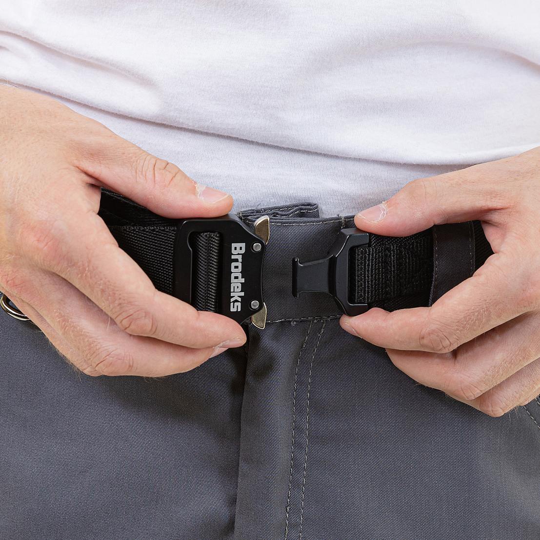 Ремень BRODEKS KM102 (код:KM102black), черный 