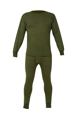 Белье нательное трикотажное, 100%хб, пл.150г/м² БН001, муж., хаки